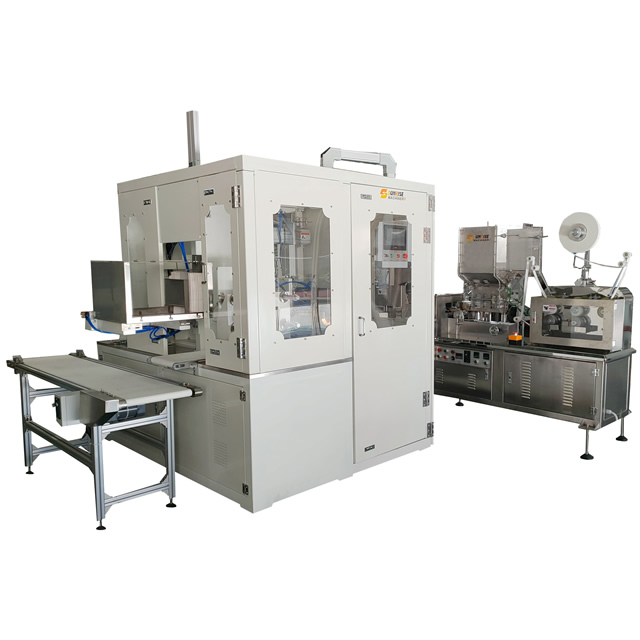 Bulk (Group) Strohpapierkasten-Verpackungsmaschine LG-56S für eingewickelte Strohhalm