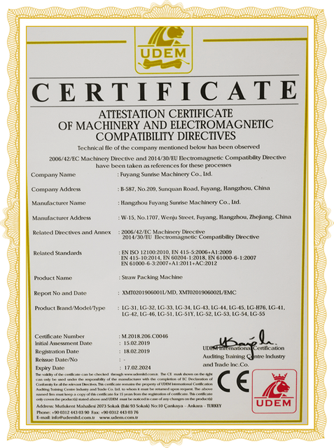 CE-Strohverpackungsmaschine